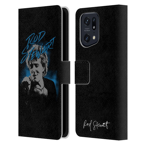 Rod Stewart Art Scribble Leather Book Wallet Case Cover For OPPO Find X5 Pro