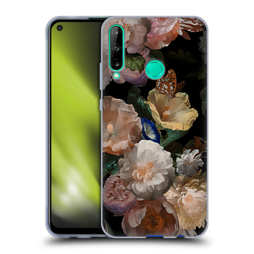 UtArt Antique Flowers Botanical Beauty Soft Gel Case for Huawei P40 lite E