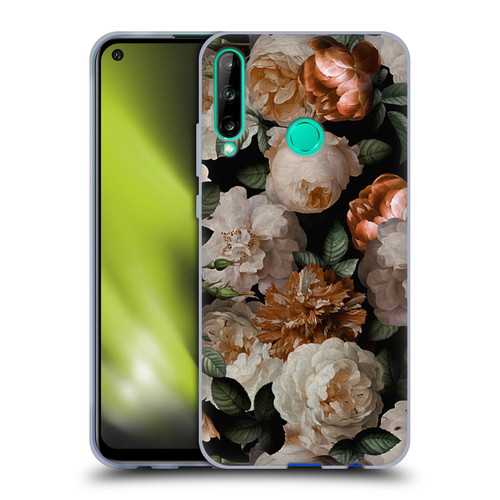 UtArt Antique Flowers Carnations And Garden Roses Soft Gel Case for Huawei P40 lite E