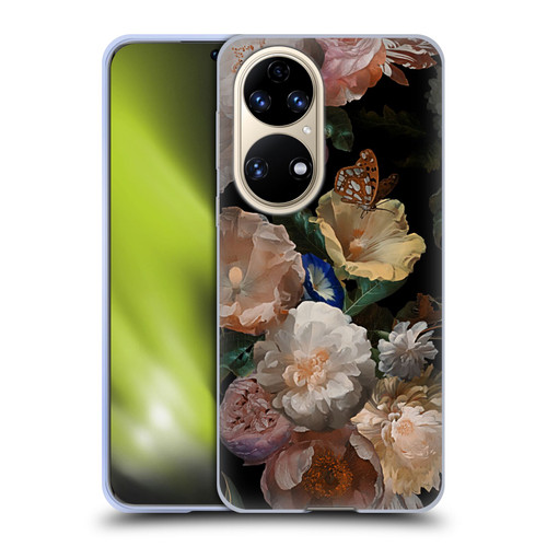 UtArt Antique Flowers Botanical Beauty Soft Gel Case for Huawei P50