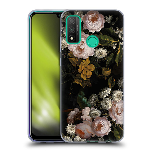 UtArt Antique Flowers Roses And Baby's Breath Soft Gel Case for Huawei P Smart (2020)