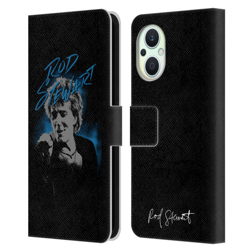 Rod Stewart Art Scribble Leather Book Wallet Case Cover For OPPO Reno8 Lite