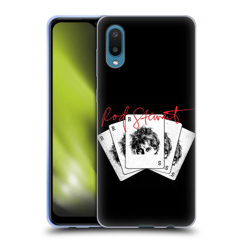 Rod Stewart Art Poker Hand Soft Gel Case for Samsung Galaxy A02/M02 (2021)