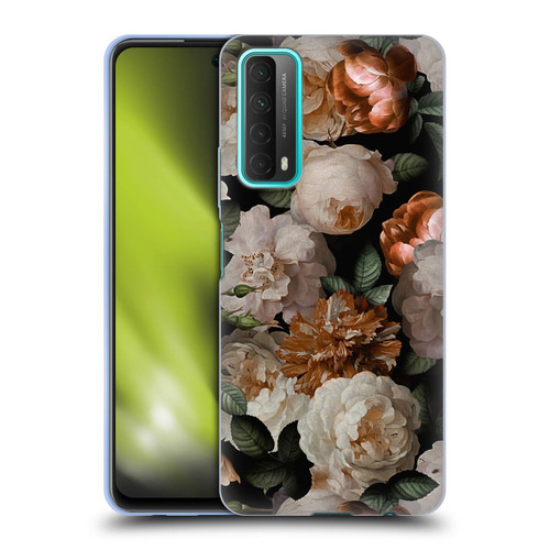 UtArt Antique Flowers Carnations And Garden Roses Soft Gel Case for Huawei P Smart (2021)