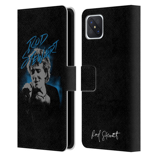 Rod Stewart Art Scribble Leather Book Wallet Case Cover For OPPO Reno4 Z 5G