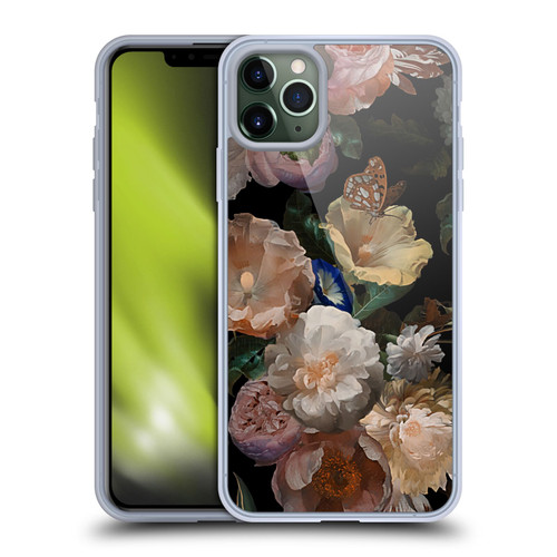 UtArt Antique Flowers Botanical Beauty Soft Gel Case for Apple iPhone 11 Pro Max