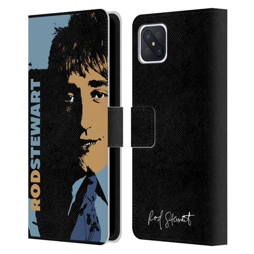 Rod Stewart Art Yesterday Retro Leather Book Wallet Case Cover For OPPO Reno4 Z 5G