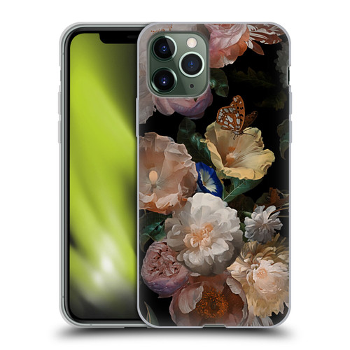 UtArt Antique Flowers Botanical Beauty Soft Gel Case for Apple iPhone 11 Pro