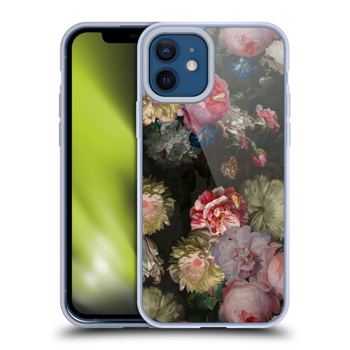 UtArt Antique Flowers Bouquet Soft Gel Case for Apple iPhone 12 / iPhone 12 Pro