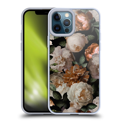UtArt Antique Flowers Carnations And Garden Roses Soft Gel Case for Apple iPhone 12 Pro Max
