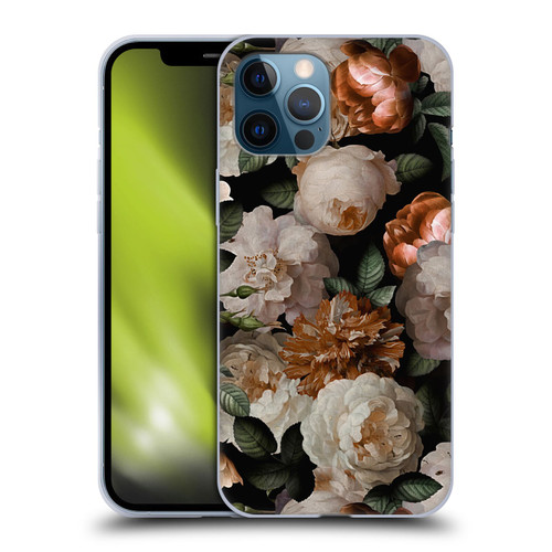 UtArt Antique Flowers Carnations And Garden Roses Soft Gel Case for Apple iPhone 12 Pro Max