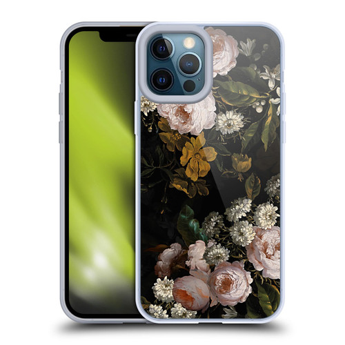 UtArt Antique Flowers Roses And Baby's Breath Soft Gel Case for Apple iPhone 12 Pro Max