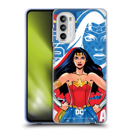 DC Women Core Compositions Wonder Woman Soft Gel Case for Motorola Moto G52