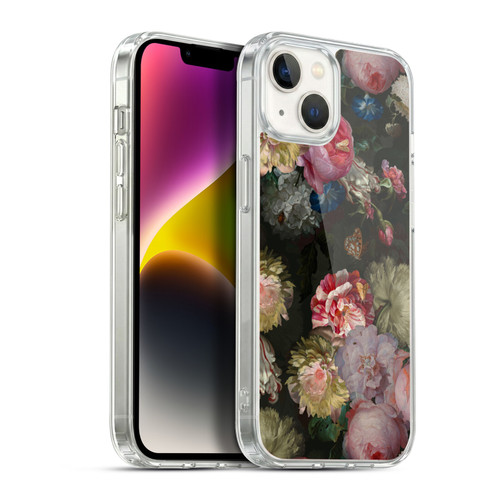 UtArt Antique Flowers Bouquet Soft Gel Case for Apple iPhone 14 Plus & MagSafe