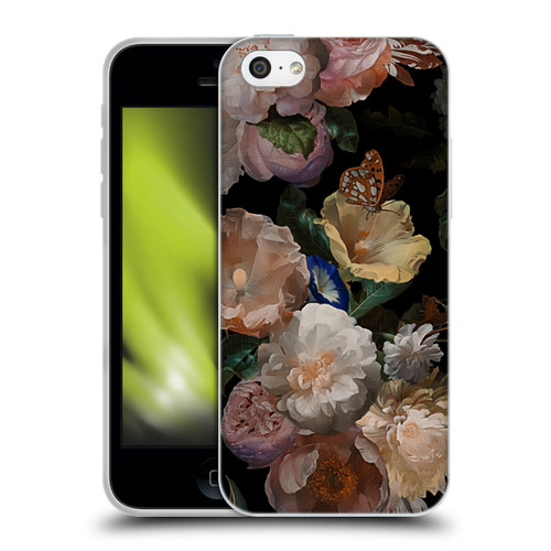 UtArt Antique Flowers Botanical Beauty Soft Gel Case for Apple iPhone 5c