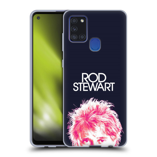 Rod Stewart Art Neon Soft Gel Case for Samsung Galaxy A21s (2020)