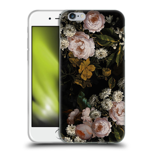 UtArt Antique Flowers Roses And Baby's Breath Soft Gel Case for Apple iPhone 6 / iPhone 6s