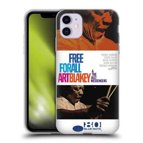 Blue Note Records Albums Art Blakey Free For All Soft Gel Case for Apple iPhone 11