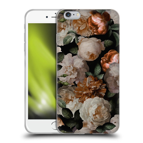 UtArt Antique Flowers Carnations And Garden Roses Soft Gel Case for Apple iPhone 6 Plus / iPhone 6s Plus