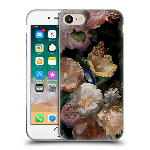 UtArt Antique Flowers Botanical Beauty Soft Gel Case for Apple iPhone 7 / 8 / SE 2020 & 2022