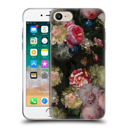 UtArt Antique Flowers Bouquet Soft Gel Case for Apple iPhone 7 / 8 / SE 2020 & 2022