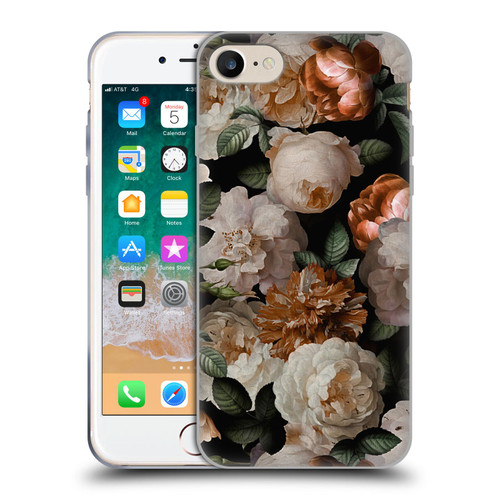 UtArt Antique Flowers Carnations And Garden Roses Soft Gel Case for Apple iPhone 7 / 8 / SE 2020 & 2022