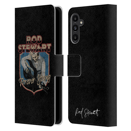 Rod Stewart Art Forever Young Leather Book Wallet Case Cover For Samsung Galaxy A13 5G (2021)