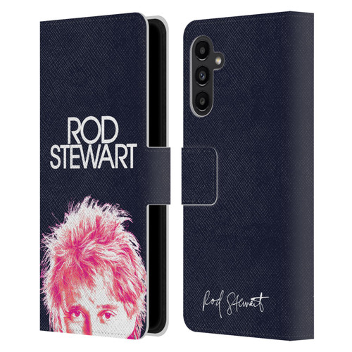 Rod Stewart Art Neon Leather Book Wallet Case Cover For Samsung Galaxy A13 5G (2021)