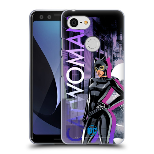 DC Women Core Compositions Catwoman Soft Gel Case for Google Pixel 3