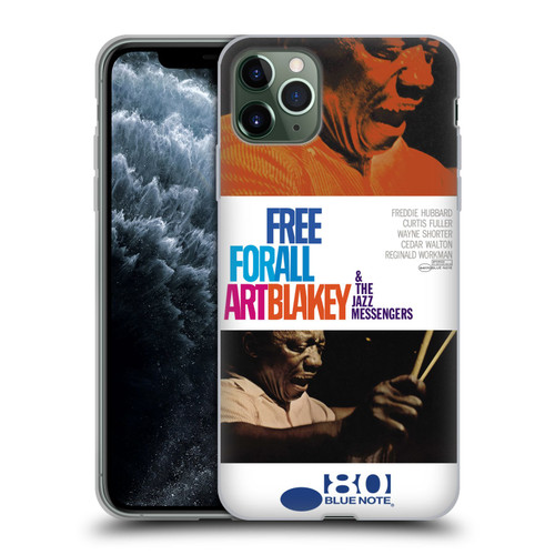 Blue Note Records Albums Art Blakey Free For All Soft Gel Case for Apple iPhone 11 Pro Max