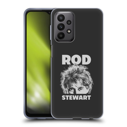 Rod Stewart Art Black And White Soft Gel Case for Samsung Galaxy A23 / 5G (2022)