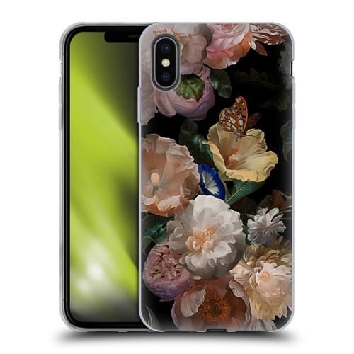 UtArt Antique Flowers Botanical Beauty Soft Gel Case for Apple iPhone XS Max