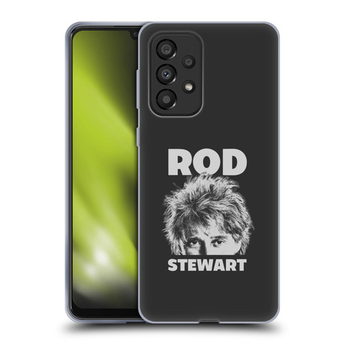 Rod Stewart Art Black And White Soft Gel Case for Samsung Galaxy A33 5G (2022)