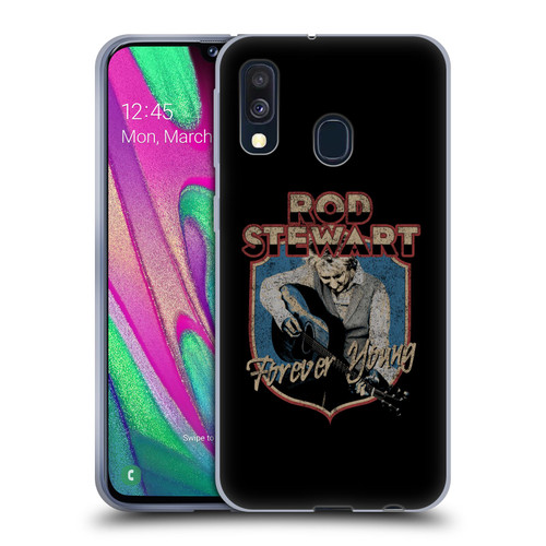 Rod Stewart Art Forever Young Soft Gel Case for Samsung Galaxy A40 (2019)