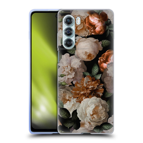 UtArt Antique Flowers Carnations And Garden Roses Soft Gel Case for Motorola Edge S30 / Moto G200 5G