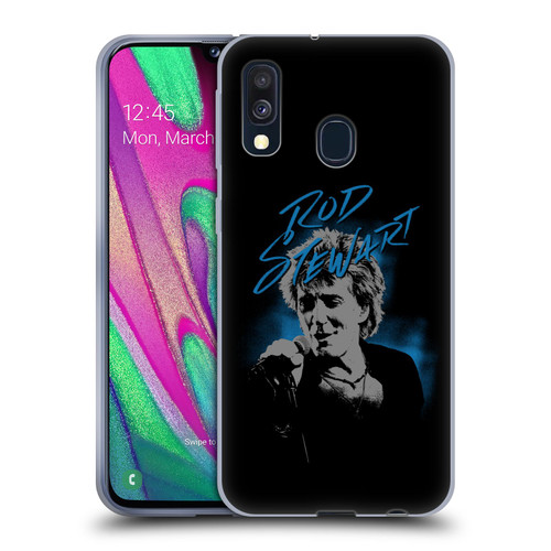 Rod Stewart Art Scribble Soft Gel Case for Samsung Galaxy A40 (2019)