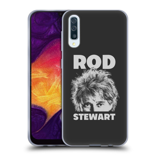 Rod Stewart Art Black And White Soft Gel Case for Samsung Galaxy A50/A30s (2019)