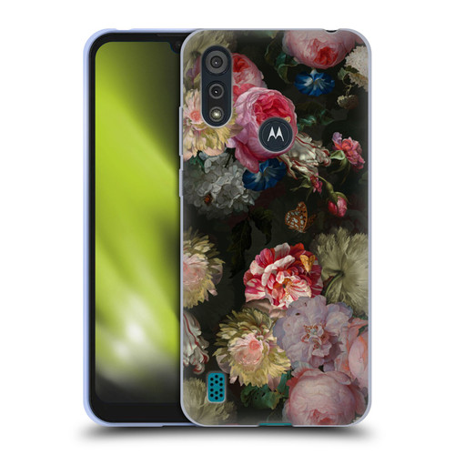 UtArt Antique Flowers Bouquet Soft Gel Case for Motorola Moto E6s (2020)