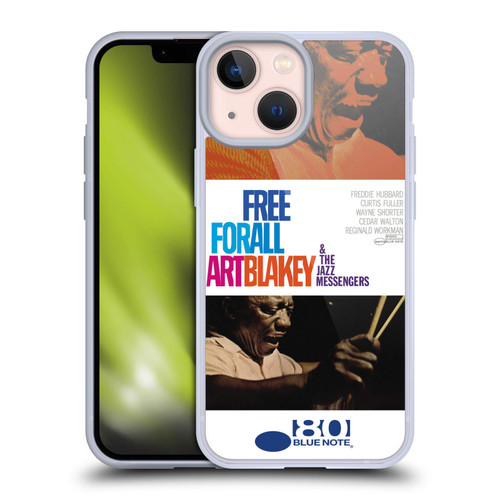 Blue Note Records Albums Art Blakey Free For All Soft Gel Case for Apple iPhone 13 Mini