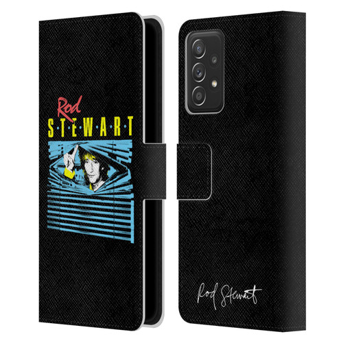 Rod Stewart Art Blinds Leather Book Wallet Case Cover For Samsung Galaxy A52 / A52s / 5G (2021)
