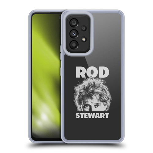 Rod Stewart Art Black And White Soft Gel Case for Samsung Galaxy A53 5G (2022)