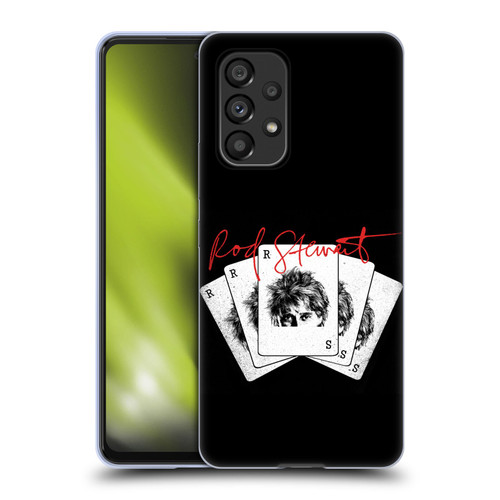 Rod Stewart Art Poker Hand Soft Gel Case for Samsung Galaxy A53 5G (2022)