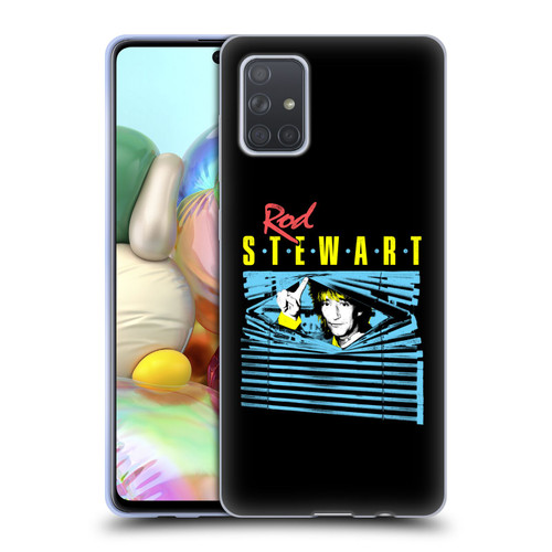 Rod Stewart Art Blinds Soft Gel Case for Samsung Galaxy A71 (2019)