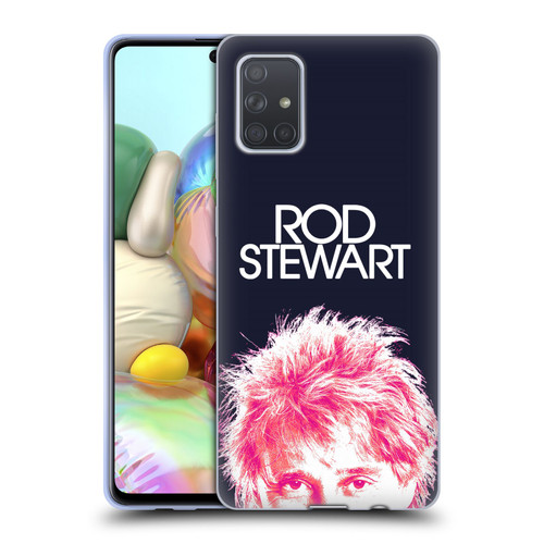 Rod Stewart Art Neon Soft Gel Case for Samsung Galaxy A71 (2019)