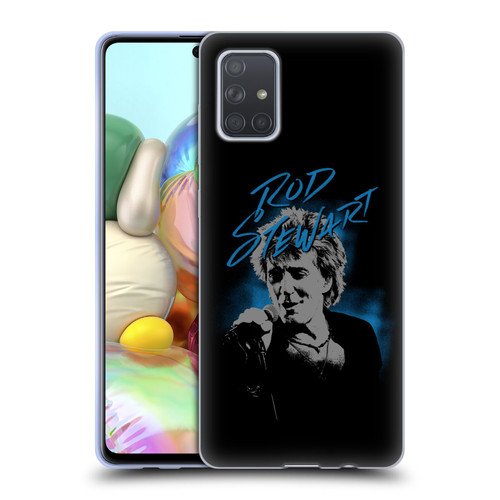Rod Stewart Art Scribble Soft Gel Case for Samsung Galaxy A71 (2019)
