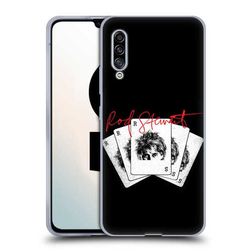 Rod Stewart Art Poker Hand Soft Gel Case for Samsung Galaxy A90 5G (2019)