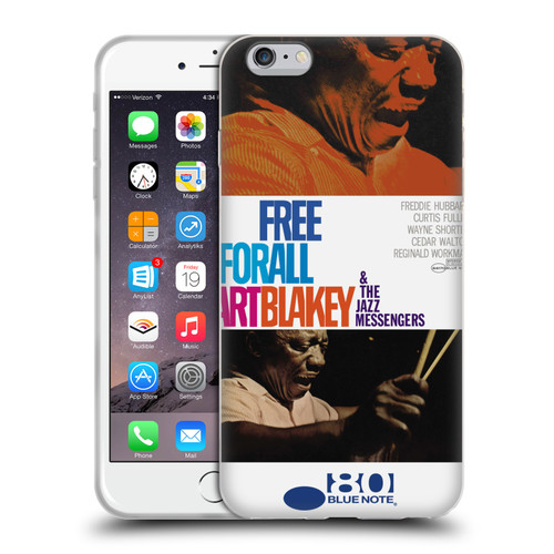 Blue Note Records Albums Art Blakey Free For All Soft Gel Case for Apple iPhone 6 Plus / iPhone 6s Plus
