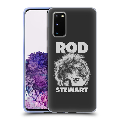 Rod Stewart Art Black And White Soft Gel Case for Samsung Galaxy S20 / S20 5G