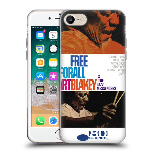Blue Note Records Albums Art Blakey Free For All Soft Gel Case for Apple iPhone 7 / 8 / SE 2020 & 2022