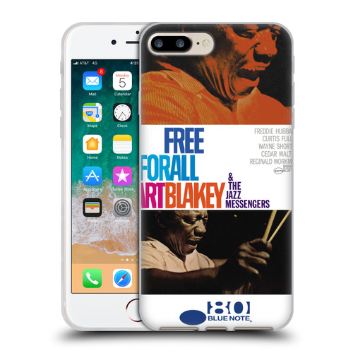 Blue Note Records Albums Art Blakey Free For All Soft Gel Case for Apple iPhone 7 Plus / iPhone 8 Plus